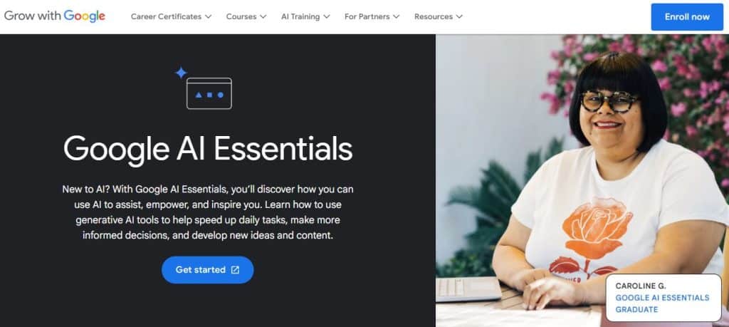 Google's AI Essentials courses.