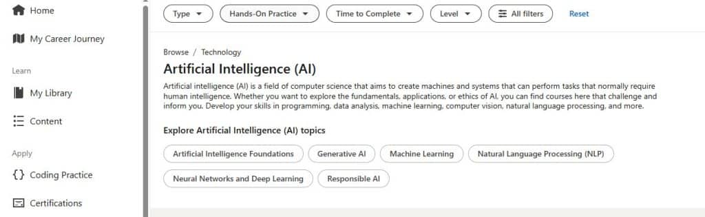 LinkedIn Learning AI Courses