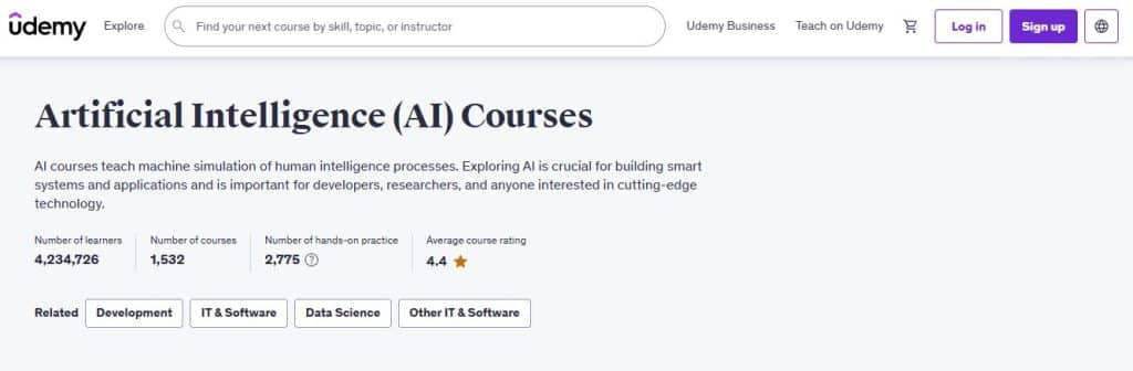 Udemy AI Courses