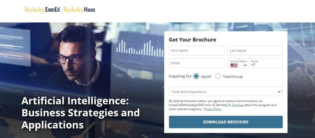 Artificial Intelligence: Business Strategies and Applications by University of California, Berkeley Executive Education and Emeritus