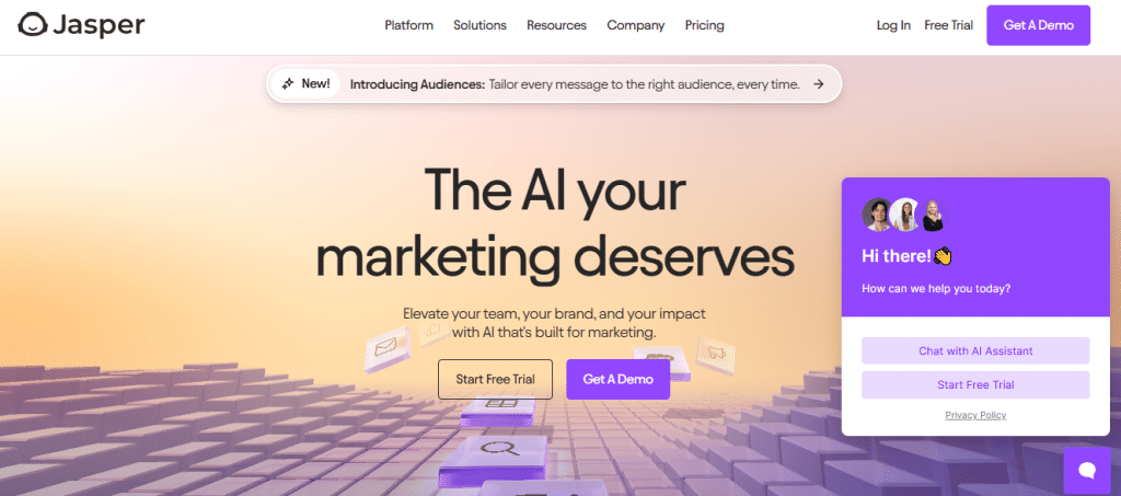Jasper for ai content marketing