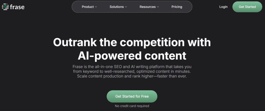 Frase for AI Content Marketing