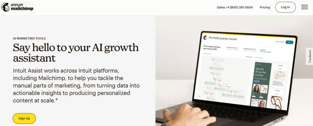 Mailchimp for ai content marketing