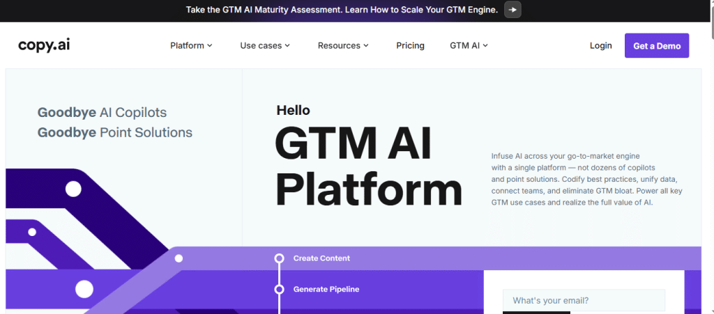 copy.ai for ai content marketing