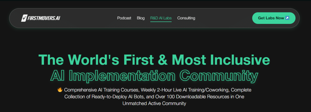 First Movers AI Labs
