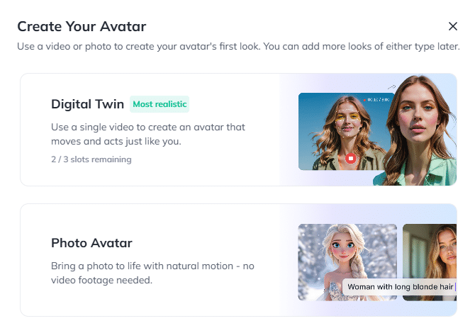 Julia creates her Avatar with HeyGen.