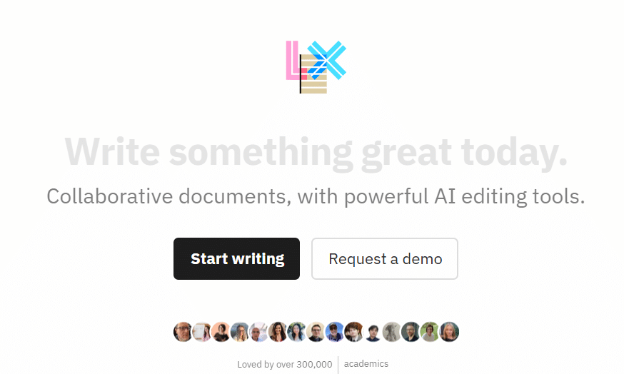 Lex as an AI writing tool