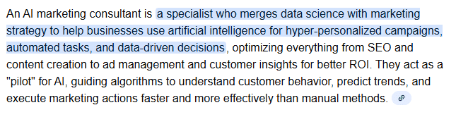 ai marketing consultant