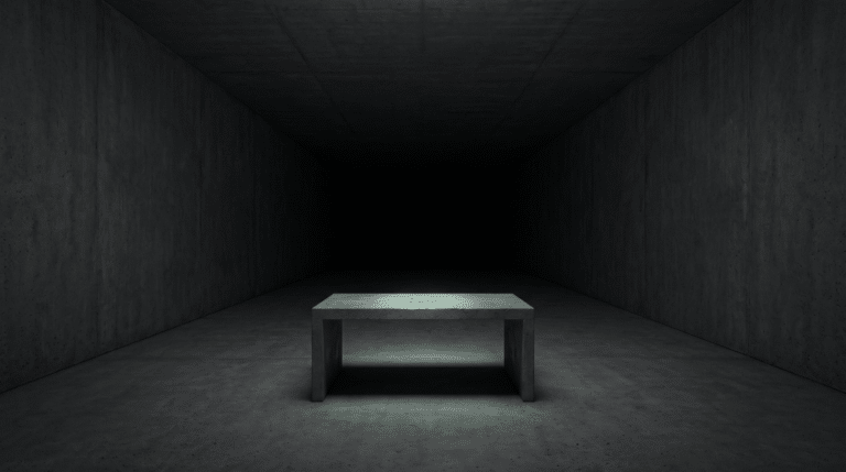 A single key resting on a bare desk in a dark room with a pale mint glow, done for you ai ownership handoff