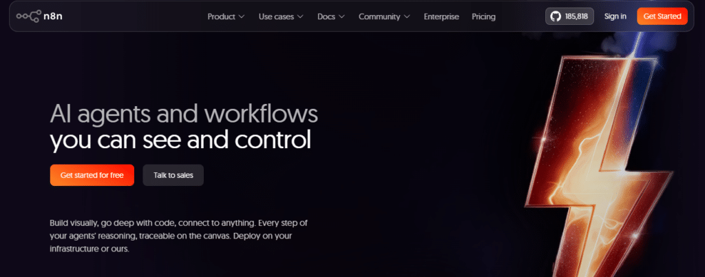 n8n one of the best AI workflow tools.